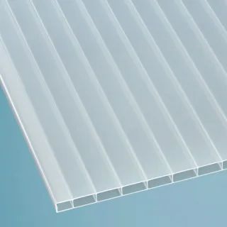 Acryl Doppelstegplatte | 16 mm | Breite 980 mm | opal-weiß