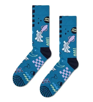 happy socks - Aquarius Sock Blau - Gr. - 38