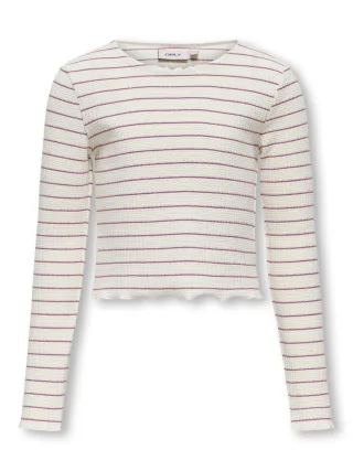 KIDS ONLY - KOGANITS LIFE LS CROPPED TOP JRS antique white - Gr. - 158/164