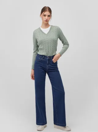 Mavi - V-NECK SWEATER lily pad - Gr. - S