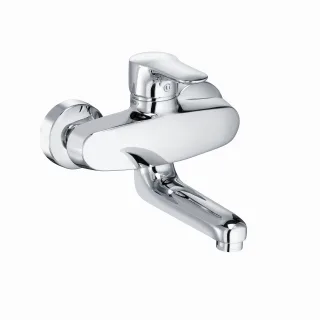 Kludi Objekta Spültisch-Einhandmischer DN 15 Wandmontage Ausl.165mm chrom, 328810575 328810575