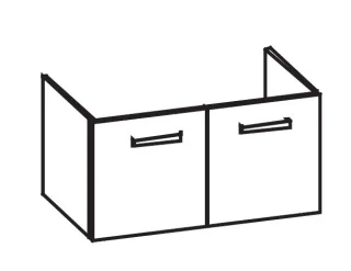 Artiqua 414 Waschtischunterschrank für Venticello 4104AG, 4104AH, 4104AL, 4104AJ, 4104AK, 4134L1, 41 414-WU2T-V106-7015-51