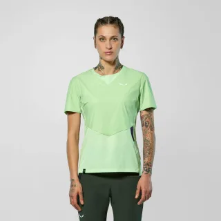 SALEWA - Pedroc Dry'ton Wind T-Shirt Damen - Grün (Gr.38)