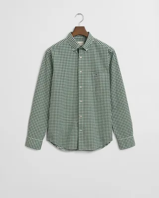 GANT - Regular Fit Classic Gingham Popeline Hemd forest green - Gr. - XXXL