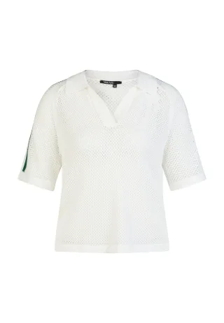 Marc Aurel - Pullover mit Kontraststreifen off-white - Gr. - 34