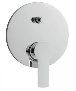 Herzbach LIVING mare Wanne Unterputz farbset plus rund chrom, 24.130035.1.01 24.130035.1.01