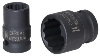 KS Tools 1/2" 12-kant-Kraft-Stecknuss, kurz - 515.0911
