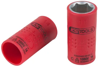 KS Tools 3/8" Isolierte Stecknuss, 14mm - 118.3839