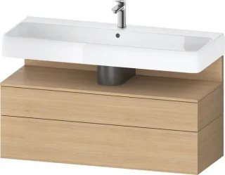 Duravit Qatego Waschtischunterbau wandhängend Natur Eiche Matt 1190x470x590 mm - QA4396030300010 QA4396030300010