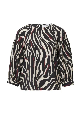 comma - Bluse beige|schwarz - Gr. - 36