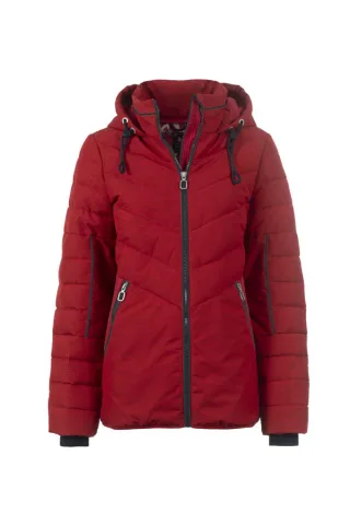 squesto - Jacke ruby red melange - Gr. - 38