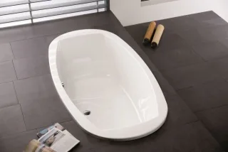 Hoesch Badewanne Largo Oval 2000x1000 Weiss 3695.010