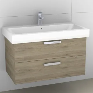 Artiqua 413 Waschtischunterschrank für iCon 124090, 124093 Sanremo Eiche quer NB, 413-WU2L-K13-7145- 413-WU2L-K13-7145-428