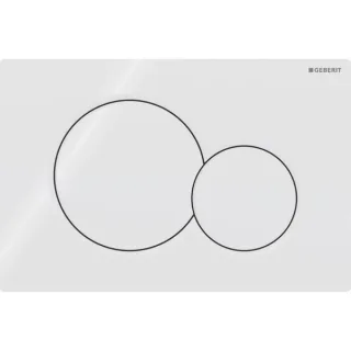 Geberit Sigma01 Betätigungsplatte weiß-alpin für 2-Mengen-Spülung 115770115