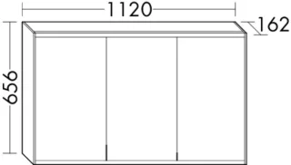 Burgbad Spiegelschrank YSO PG1 Matt 656x1120x162 Sand Matt, SPSB110LF2121 SPSB110LF2121