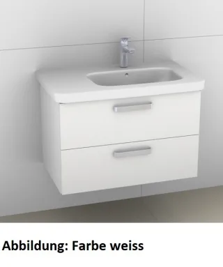 Artiqua 411 Waschtischunterschrank für DuraStyle 232680 Becken rechts Sangallo Grau quer, 411-WU2L-D 411-WU2L-D43-7154-432