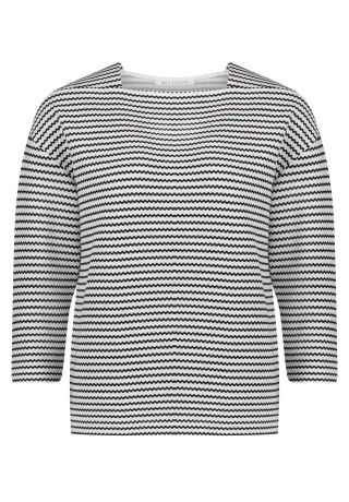 Betty & Co - Ringelshirt schwarz/weiß - Gr. - 42