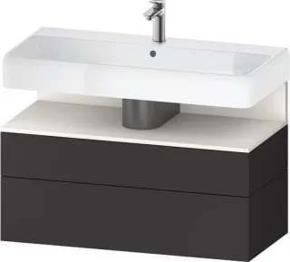 Duravit Qatego Waschtischunterbau wandhängend Graphit Supermatt 990x470x590 mm - QA4395084800000 QA4395084800000