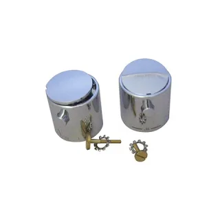 Kludi Ersatzteil Griffset Thermostat Dual Shower System chrom, 7494305F-00 7494305F-00
