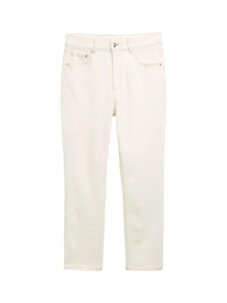 Denim Tom Tailor - TTLOTTE SLIM STRAIGHT Jeans mit High Waist gardenia white - Gr. - 27