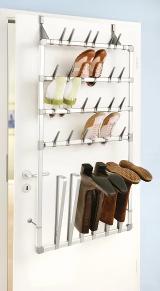 Ruco Schuhregal Aluminium/Kunststoff, auch zur Wandbefestigung geeignet