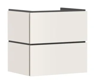 Hansgrohe Waschtischunterschrank Xilesa E 630x470mm 2 Schubkästen Waschtisch Sandbeige matt, 54256 54256780
