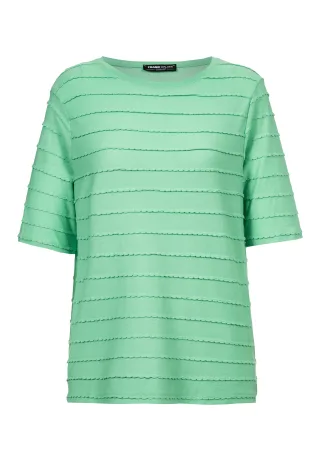 FRANK WALDER - Shirt CASUAL in Strukturoptik paradise green - Gr. - 42