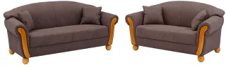 Home affaire 3-Sitzer "Milano" 2-Sitzer und 3-Sitzer, incl. Zierkissen