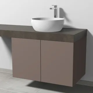 Sanipa Waschtischunterbau mit Türen 2morrow (P3363) 510x800x520 Taupe-Matt, P33631T P33631T