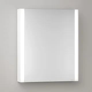 KEUCO Royal Atlas LED Spiegelschrank 60 x 71 x 12,7 cm mit 1 Tür, Anschlag links, Aufputz 211201450016
