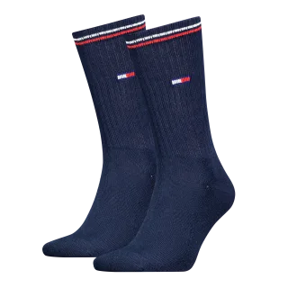 Tommy Hilfiger Socken "TH UNI TJ SOCK 2P ICONIC" 2 Paar, Verstärkte Ferse und Spitze für zusätzliche Strapazierfähigkeit