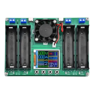 LCD Display 18650 Lithium Battery Digital Measurement Lithium Battery Power Testing Module 4 Channels Battery Capacity T