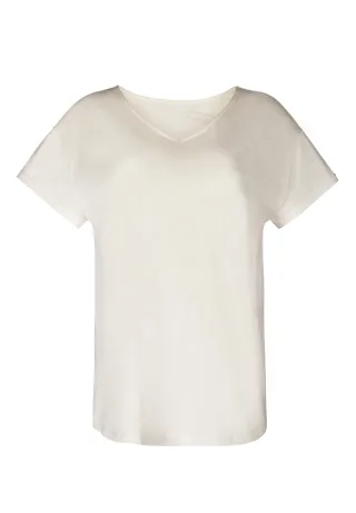 SKINY - Skiny Damen Shirt kurzarm Night In Mix & Match ivory - Gr. - 42