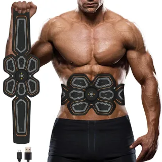EMS Muscle Stimulator Abdominal Shaping Belt Muscle Exercise Instrument Abdominal Muscle Patch Fitness Equipment for Men