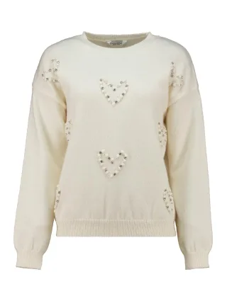 Zabaione - Pullover An44nie offwhite - Gr. - S/M
