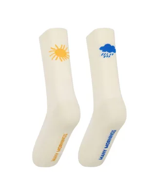 many mornings - Socken - SUNNY RAIN weiß - Gr. - 35-38
