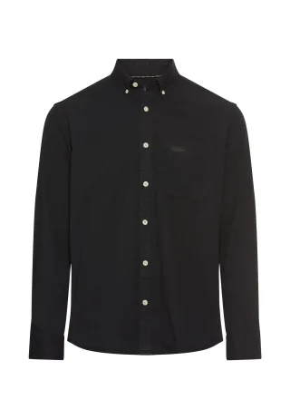 camel active - Langarmhemd mit Button-Down Kragen asphalt - Gr. - L