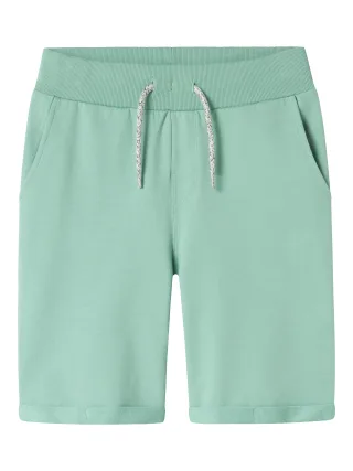NAME IT - NKMVERMO LONG SWE SHORTS UNB F NOOS Creme De Menthe - Gr. - 98