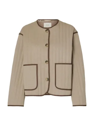 Selected - Steppjacke - Slfmalina grau - Gr. - 36