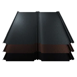 Stehfalz T-Panel | Dach | 0,60 mm | Aluminium | Nanowelle | 1100mm Breite | 25 µm Matt
