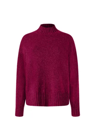 MAERZ Muenchen - Pullover Stehkragen 1/1 Arm bordeaux - Gr. - 42