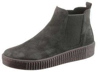 Gabor, Plateau, Stiefelette, Schlupfschuh mit dezenten Kontrastnähten