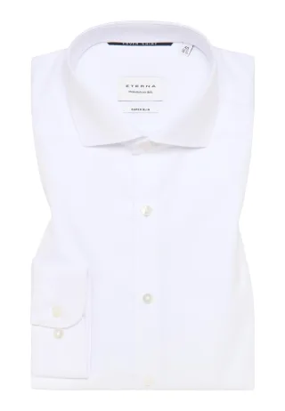 ETERNA - Cover Shirt Twill Langarm weiß - Gr. - 39