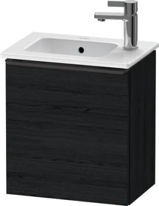 Duravit D-Neo Waschtischunterbau wandhängend Eiche Schwarz Matt 410x274x440 mm - DE4259RBD160000 DE4259RBD160000