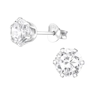 Ohrstecker aus 925 Silber mit Stein
