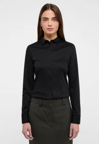 ETERNA - Jersey Shirt Bluse Jersey Langarm schwarz - Gr. - 36/Langarm
