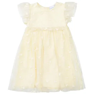 BASEFIELD - Md.-Tüllkleid soft yellow - Gr. - 116/122