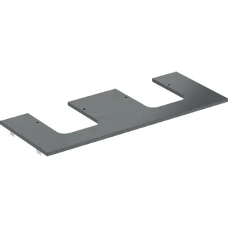 Geberit ONE Waschtisch-Platte, Ausschnitt rechts und links, für Aufsatzwaschtisch Schalenform 505175002