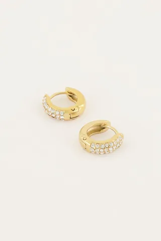 My Jewellery - Ohrringe mit Strasssteinen gold - Gr. - OS
