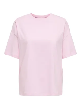 JDY - JDYCARLA S/S OVERSIZE T-SHIRT JRS Pink Lady - Gr. - S